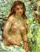 Pierre-Auguste Renoir naken flicka i solsken oil painting on canvas